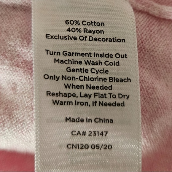 Talbots Paris Sweater Pink
embroidered 1X crew neck Knit Soft
French Details - Picture 4 of 8